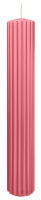Rillen-Struktur Kerzen Erdbeerrosa 300 x Ø 45 mm,...