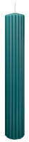 Rillen-Struktur Kerzen Seegrün 300 x Ø 45 mm,...