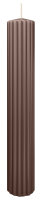Rillen-Struktur Kerzen Taupe 300 x Ø 45 mm, 4...