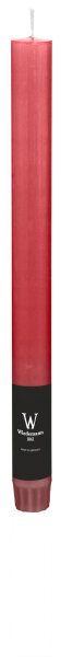 Stabkerzen durchgefärbt Rustic Bordeaux 270 x Ø 22 mm, 12 Stück