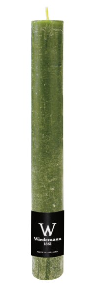 Stabkerze durchgefärbt Rustic Olive 280 x Ø 35 mm, 1 Stück