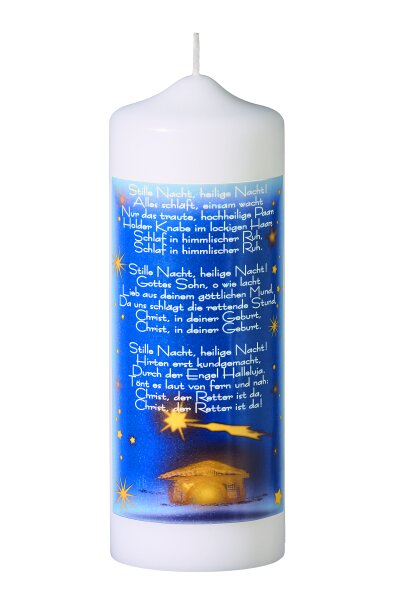 Weihnachtskerze Christmas Carol "Stille Nacht" 200 x Ø 70 mm